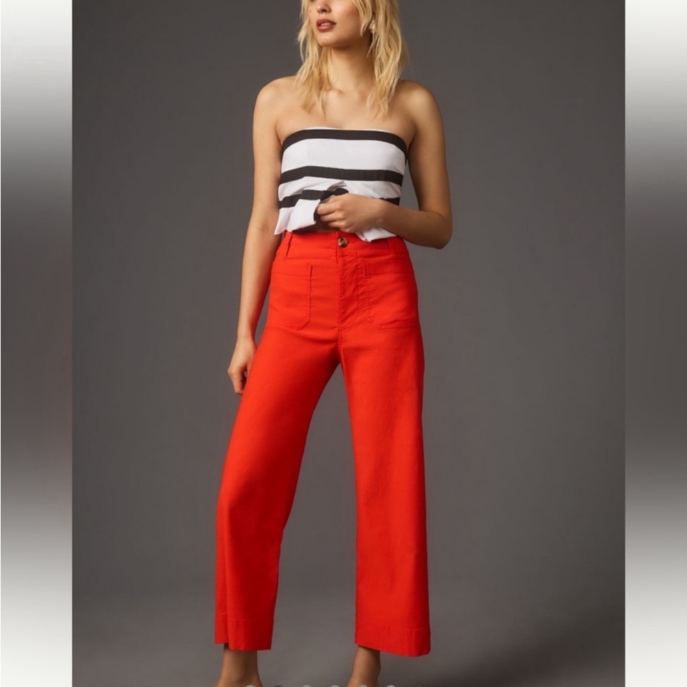 The Maeve Colette Cropped in light red